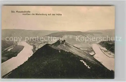AK / Ansichtskarte Alf Bullay Mosel Moselschleife Marienburg