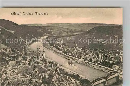 AK / Ansichtskarte Traben Trarbach Panorama mit Grevenburg Kat. Traben Trarbach