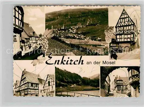 AK / Ansichtskarte Enkirch Mosel Moselpartie Fachwerkhaeuser Details Kat. Enkirch