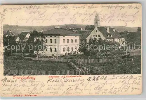 AK / Ansichtskarte Oberguenzburg Maedchen  Kinderschule  Kat. Oberguenzburg
