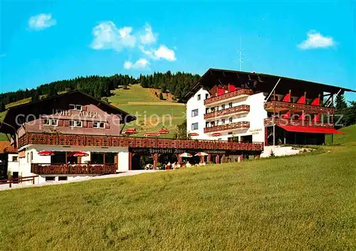 AK / Ansichtskarte Jungholz Tirol Sporthotel Adler Kat. Jungholz