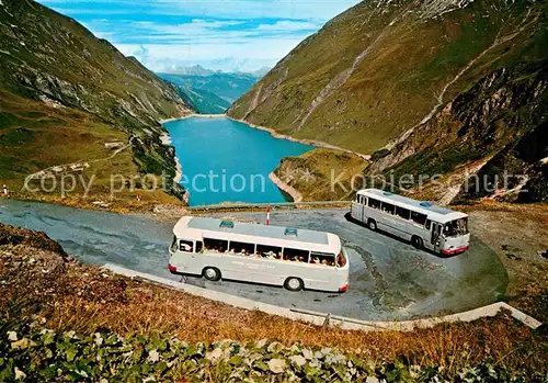 AK / Ansichtskarte Postbus Tauernkraftwerke Kaprun Mooserbodenstrasse Wasserfallboden Limbergsperre  Kat. Post