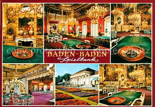 AK / Ansichtskarte Casino Spielbank Baden Baden Roulette  Kat. Spiel