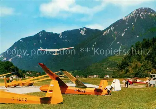 AK / Ansichtskarte Segelflug Unterwoessen Alpensegelflugschule  Kat. Flug