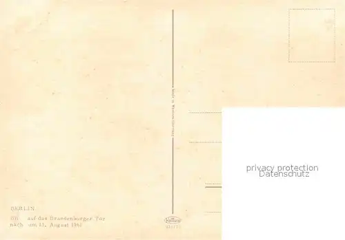 AK / Ansichtskarte Brandenburgertor Berlin  Kat. Gebude und Architektur