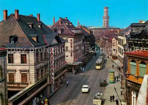 AK / Ansichtskarte Strassenbahn Fuerth Schwabacher Strasse Rathaus Kat. Strassenbahn