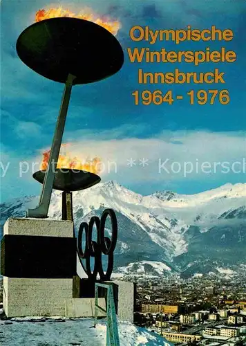 AK / Ansichtskarte Olympia Winterspiele Innsbruck Fackel  Kat. Sport