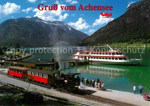 AK / Ansichtskarte Motorschiffe Zahnradbahn Achensee Tirol  Kat. Schiffe