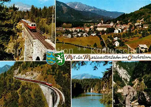 AK / Ansichtskarte Mariazellerbahn  Kuhgrabenviadukt Mariazell oetscher Saugrabenviadukt  Kat. St. Poelten