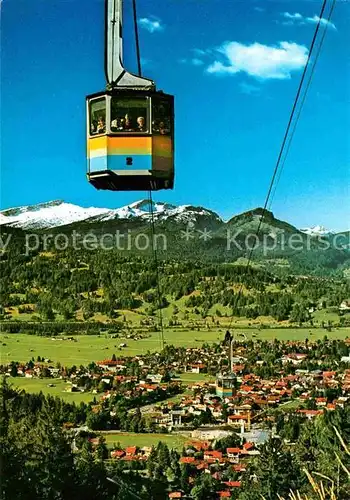 AK / Ansichtskarte Seilbahn Nebelhorn Oberstdorf Hoher Ifen Gottesacker Plateau  Kat. Bahnen