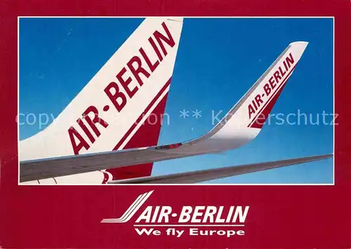 AK / Ansichtskarte Flugzeuge Zivil Air Berlin Boeing 737 800  Kat. Airplanes Avions