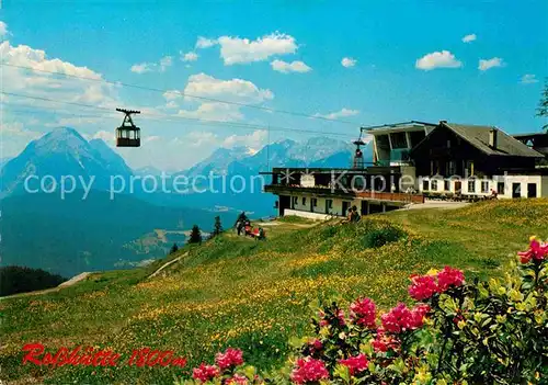 AK / Ansichtskarte Seilbahn Rosshuette Hohe Munde Zugspitze Seefeld Tirol  Kat. Bahnen