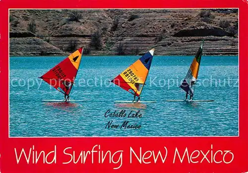 AK / Ansichtskarte Segeln Windsurfen Wind Surfing New Mexico Caballo Lake  Kat. Sport
