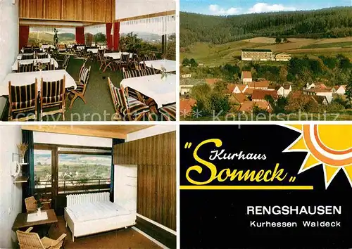 AK / Ansichtskarte Rengshausen Hessen Kurhaus Sonneck Panorama Kat. Knuellwald