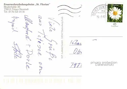 AK / Ansichtskarte Titisee Neustadt Fliegeraufnahme Feuererholungsheim Sankt Florian Kat. Titisee Neustadt