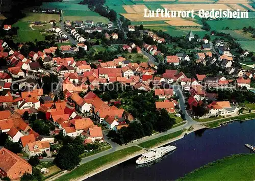 AK / Ansichtskarte Oedelsheim Fliegeraufnahme Kat. Oberweser