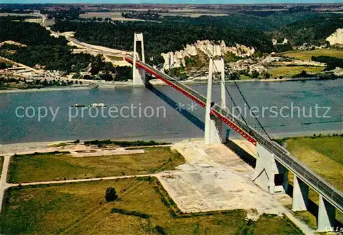 AK / Ansichtskarte Normandie Region Le Pont de Tancarville Fliegeraufnahme  Kat. Rouen