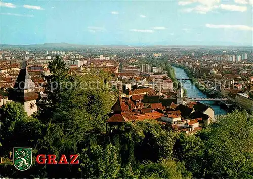 AK / Ansichtskarte Graz Steiermark Blick vom Schlossberg  Kat. Graz