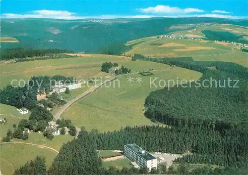 AK / Ansichtskarte Hoheleye Fliegeraufnahme Wildgehege Hoheleye Kat. Winterberg