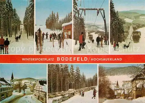 AK / Ansichtskarte Boedefeld Skigebiet Fachwerk Kat. Schmallenberg