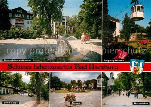 AK / Ansichtskarte Bad Harzburg Burgberg Seilbahn Bummelallee  Kat. Bad Harzburg