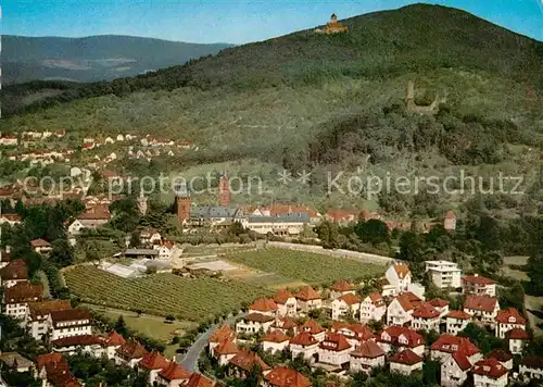 AK / Ansichtskarte Weinheim Bergstrasse Fliegeraufnahme Wachenburg Burgruine Windeck Kat. Weinheim