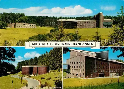 AK / Ansichtskarte Olpe Biggesee Mutterhaus der Franziskanerinnen Grabkapelle Kat. Olpe