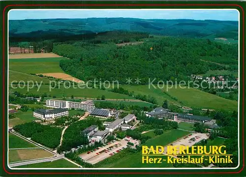 AK / Ansichtskarte Bad Berleburg Fliegeraufnahme Herz Kreislauf und Odeborn Klinik Kat. Bad Berleburg