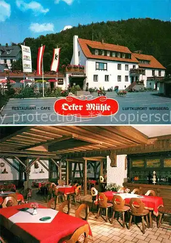 AK / Ansichtskarte Wirsberg Restaurant Ocker Muehle Cafe Kat. Wirsberg