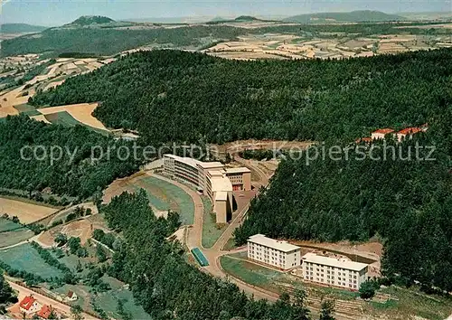 AK / Ansichtskarte Schwabthal Fliegeraufnahme mit Sanatorium Staffelberg und Spitzberg Kat. Bad Staffelstein