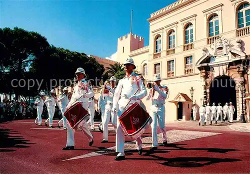 AK / Ansichtskarte Leibgarde Wache Releve de la Garde d Ete Monaco Trommel  Kat. Polizei