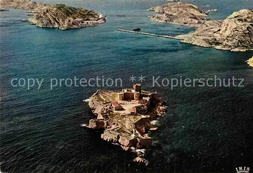 AK / Ansichtskarte Marseille Vue aerienne du Chateau dIf et les Iles Kat. Marseille