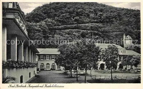 AK / Ansichtskarte Bad Bertrich Kurpark Kurhotelterrasse Kat. Bad Bertrich