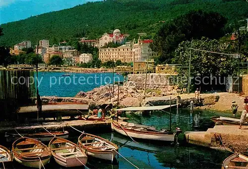 AK / Ansichtskarte Opatija Istrien Hafen