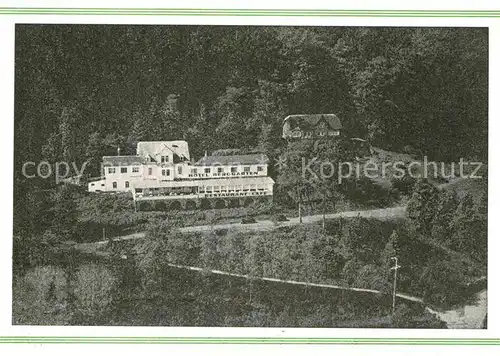 AK / Ansichtskarte Biedenkopf Waldhotel Restaurant Berggarten Kat. Biedenkopf