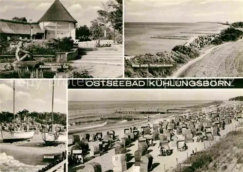 AK / Ansichtskarte Kuehlungsborn Ostseebad Konzertgarten Strand Weg nach Heiligendamm Kat. Kuehlungsborn