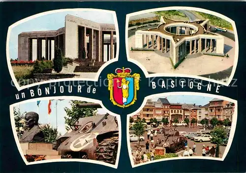 AK / Ansichtskarte Bastogne Liege Kriegerdenkmal Marktplatz Kat. 