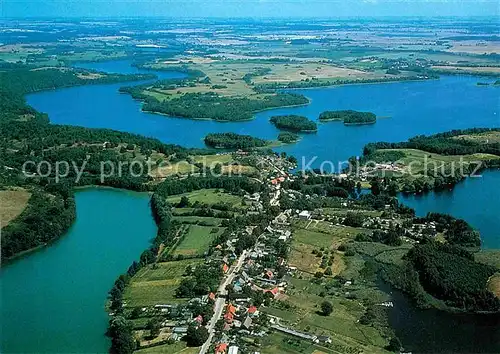 AK / Ansichtskarte Feldberg Mecklenburg Fliegeraufnahme Kat. Feldberger Seenlandschaft