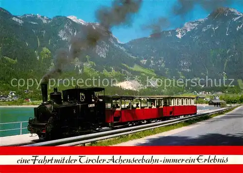 AK / Ansichtskarte Lokomotive Achenseebahn Maurach Rofangebirge Kat. Eisenbahn