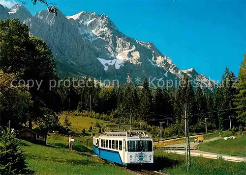 AK / Ansichtskarte Zahnradbahn Zugspitze Garmisch Partenkirchen  Kat. Bergbahn