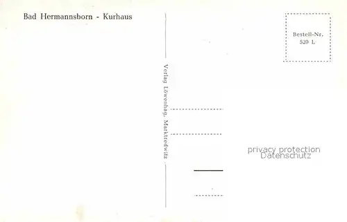 AK / Ansichtskarte Bad Hermannsborn Kurhaus  Kat. Bad Driburg
