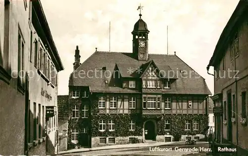 AK / Ansichtskarte Gernrode Harz Rathaus Kat. Gernrode Harz