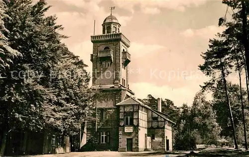 AK / Ansichtskarte Bad Schmiedeberg Aussichtsturm Gastst?tte Sch?ne Aussicht  Kat. Bad Schmiedeberg Duebener Heide