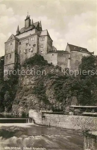 AK / Ansichtskarte Waldheim Sachsen Schloss Kriebstein  Kat. Waldheim Sachsen