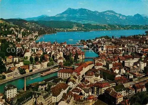 AK / Ansichtskarte Luzern LU mit Rigi Kat. Luzern