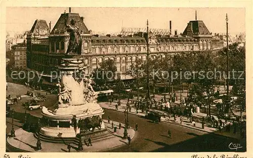 AK / Ansichtskarte Paris Place de la Republique  Kat. Paris