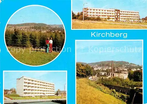 AK / Ansichtskarte Kirchberg Zwickau Teilansicht Krankenhaus Neubauten 