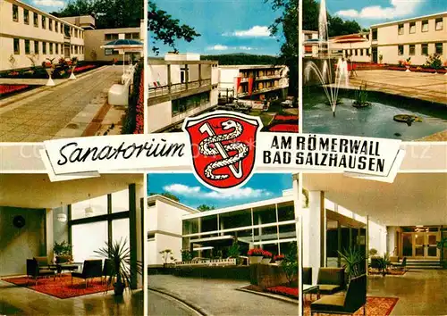 AK / Ansichtskarte Bad Salzhausen Sanatorium Am Roemerwall Teilansichten Kat. Nidda