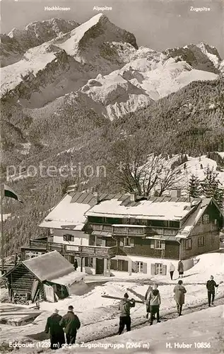 AK / Ansichtskarte Eckbauer Alm Zugspitzgruppe Foto H.Huber Nr. 10856