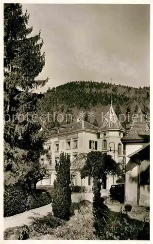 AK / Ansichtskarte Badenweiler Sanatorium Schloss Hausbaden Kat. Badenweiler